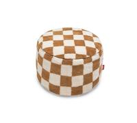 Point Pouf Teddy Chess/Amande Crème