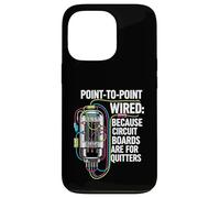 Point to Point Wired Vacuum Tube Vintage Audio Amp Coque pour iPhone 13 Pro