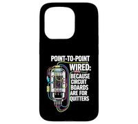 Point to Point Wired Vacuum Tube Vintage Audio Amp Coque pour iPhone 15 Pro