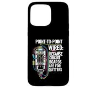 Point to Point Wired Vacuum Tube Vintage Audio Amp Coque pour iPhone 15 Pro Max