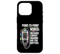 Point to Point Wired Vacuum Tube Vintage Audio Amp Coque pour iPhone 16 Pro