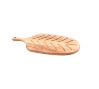 Point-Virgue Planche apero avec poignée en bois d'acacia, accessoires de cuisine, 40.5x19.7x1.5cm