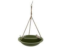 Point-Virgule Bain d'oiseaux, mangeoire Exterieur pour Oiseaux en Fibre de Bambou Vert