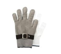 Point-Virgule Lot de 2 gants de cuisine anti-coupures en acier inoxydable Taille M
