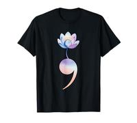 Point-Virgule Lotus Sensibilisation au Suicide Prévention Hope Art T-Shirt