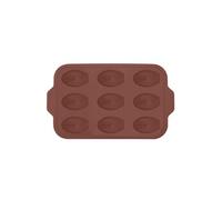 Point-Virgule Moule 9 madeleines en silicone 37x23x2 cm Marron Vintage