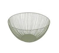 POINT VIRGULE Panier Wire acier carbonne - 25 x 14 cm - Vert sauge