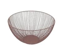 POINT VIRGULE Panier Wire acier carbonne - 25 x 14 cm - Vieux rose