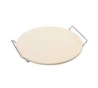 Point-Virgule Pierre à Pizza en cordiérite avec Support en métal pour Le Four à Pizza ø 33cm