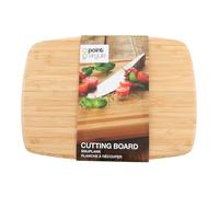 Point-Virgule Planche à découper, planche à découper en bois, accessoire de cuisine pour couper le pain, la viande, les fruits et les légumes, 28x20x0.8cm