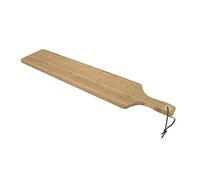Point-Virgule Planche en bambou avec anneau métal & ficelle cuir 75x14x1.9cm