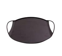 Point-Virgule plateau de service avec poignées, plateau table basse, rond, noir mat, 42cm