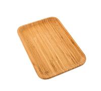 Point-Virgule Plateau de Service en Bambou decoratif, Plateau Repas, Moyen, 28x19x1.9cm