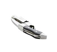 Point-Virgule Prestige Ouvre Bouteille Champagne et Vin, Couteau Sommelier de Luxe, Accessoire Vin avec Manche en Bois Noir