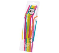 POINT VIRGULE - Set 6 pailles - 19.5 cm - Multicolores - DOTZ