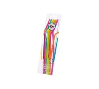 POINT VIRGULE - Set 6 pailles - 19.5 cm - Multicolores - DOTZ