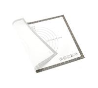 Point Virgule tapis de cuisson en silicone avec indicateur de taille, réutilisable, en fibre de verre, blanc, 40x30cm