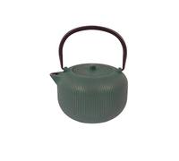 Point-Virgule théière nervurée en fonte 350ml avec revêtement émaillé intérieur Forest Green