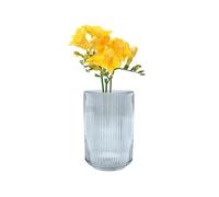 Point-Virgule Vase decoratif, décoration Maison, Vase Fleur en Verre, Bleu, 10.5x17.5cm