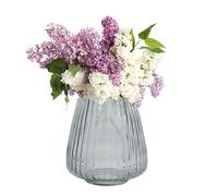 POINT VIRGULE Vase en verre - Ø17,7 x H18 cm - Bleu