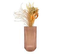 Point-Virgule Vase decoratif, décoration Maison, Vase Fleur en Verre, Moka, 14.3x28cm
