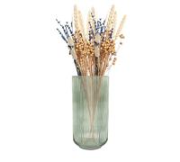 Point-Virgule Vase decoratif, décoration Maison, Vase Fleur en Verre, Vert, 14.3x28cm