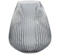 POINT VIRGULE Vase en verre - Ø24,5 x H18 cm - Bleu