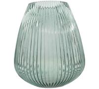 POINT VIRGULE Vase en verre - Ø24,5 x H28 cm - Vert