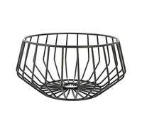 Point-Virgule Wire panier à fruits bas noir 27x13.8cm