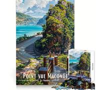 Point Vue Maconde, Île Maurice Puzzle de 1000 pièces pour Adolescents Jeu de logique Jeu de Groupe Découpe de précision Cadeau attentionné (50x75cm)