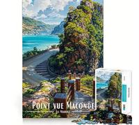 Point Vue Maconde, Île Maurice Puzzle de 1000 pièces pour Adolescents Jeu de logique Jeu de Groupe Découpe de précision Cadeau attentionné (50x75cm)