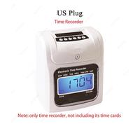 Pointage En Machine, Enregistreur de temps électronique, Machine d'enregistrement du temps des employés, horloge, carte de présence for enregistreur de temps Horloge De Pointage De Bureau(Color:Milk W