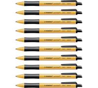 Pointball Ballpoint Pen - Pack Of 10 Refillable Ballpoint Pens - Black