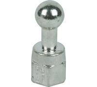 Pointe à bille fixe 20mm droite avec filetage femelle M16 - 754600