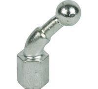 Pointe à bille fixe D25mm coudée à 45 degrés avec filetage femelle M16 - 756600
