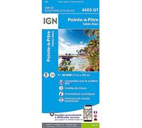 Carte de randonnée IGN TOP 25 n° 4603 GT - Pointe à Pitre, Sainte Anne (Guadeloupe)