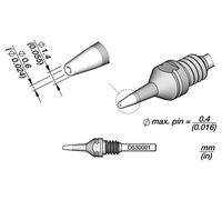 Pointe à souder D530001 : pour appareils à souder 1,4 x 0,6 mm JBC TOOLS