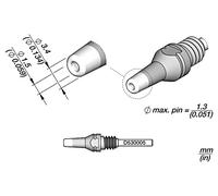 Pointe à souder D530005 : pour appareils à souder 3,4 x 1,5 mm JBC TOOLS