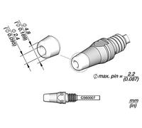 Pointe à souder D530007 : pour appareils à souder 4,8 x 2,4 mm JBC TOOLS