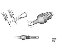 Pointe à souder D530011 : pour appareils à souder 1,4 x 0,6 mm JBC TOOLS