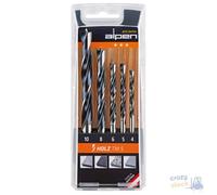 Alpen Forets hélicoïdaux 600112100 CV TM 5 Gris – Set de 5 pièces 4-5-6-8-10 mm