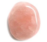 Pointe cristal de roche + Quartz rose en Pierre roulée 1-2 cm