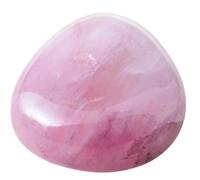 Pointe cristal de roche + Quartz rose en Pierre roulée 5-6 cm