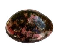 Pointe cristal de roche + Rhodonite en Pierre roulée 1-2 cm