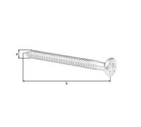 Pointe d'ancrage pour sabot de solive - 50 x 4