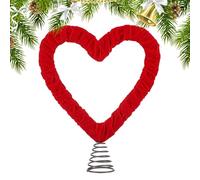Pointe d'arbre de Saint-Valentin - Cœur avec plume - Décoration pour la maison, table, mariage, mur, fête, pour homme et femme