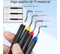 Pointe de bouchon manuel endodontique dentaire, Instrument Endo, remplissage des dents, pressuriseur Vertical, remplissage du Canal radiculaire, presseur pour dentiste 1set 4pcs