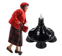 Pointe De Canne - Poignée Dè Base | Bàse D́e Béquille, Başe À Quatre Pieds, Cànne Dë Marche Avec Repose-pìeds | Accessoire Têtes Ďe Caņne Pour Une Stabilité Et Un Soutien Améliorés, Cannes Rotatives À