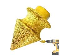 Pointe de chanfreinage, Alésoir pour trous filetés M10 - Outil de biseau | Pour ébavurage Traitement du bois Béton Carrelage Marbre Métal Meuleuse Réparation Menuisier