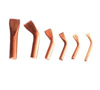 Pointe de fer à souder chauffée externe pour fer à souder de 75 à 500 W, pointe à dessouder en cuivre pur avec tête plate coudée, résistante à l'oxydation pour soudage intensif